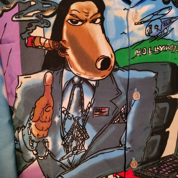 SNOOP DOGG DOG 🐕 VINTAGE BUTTON DOWN SHIRT - Picture 2 of 16